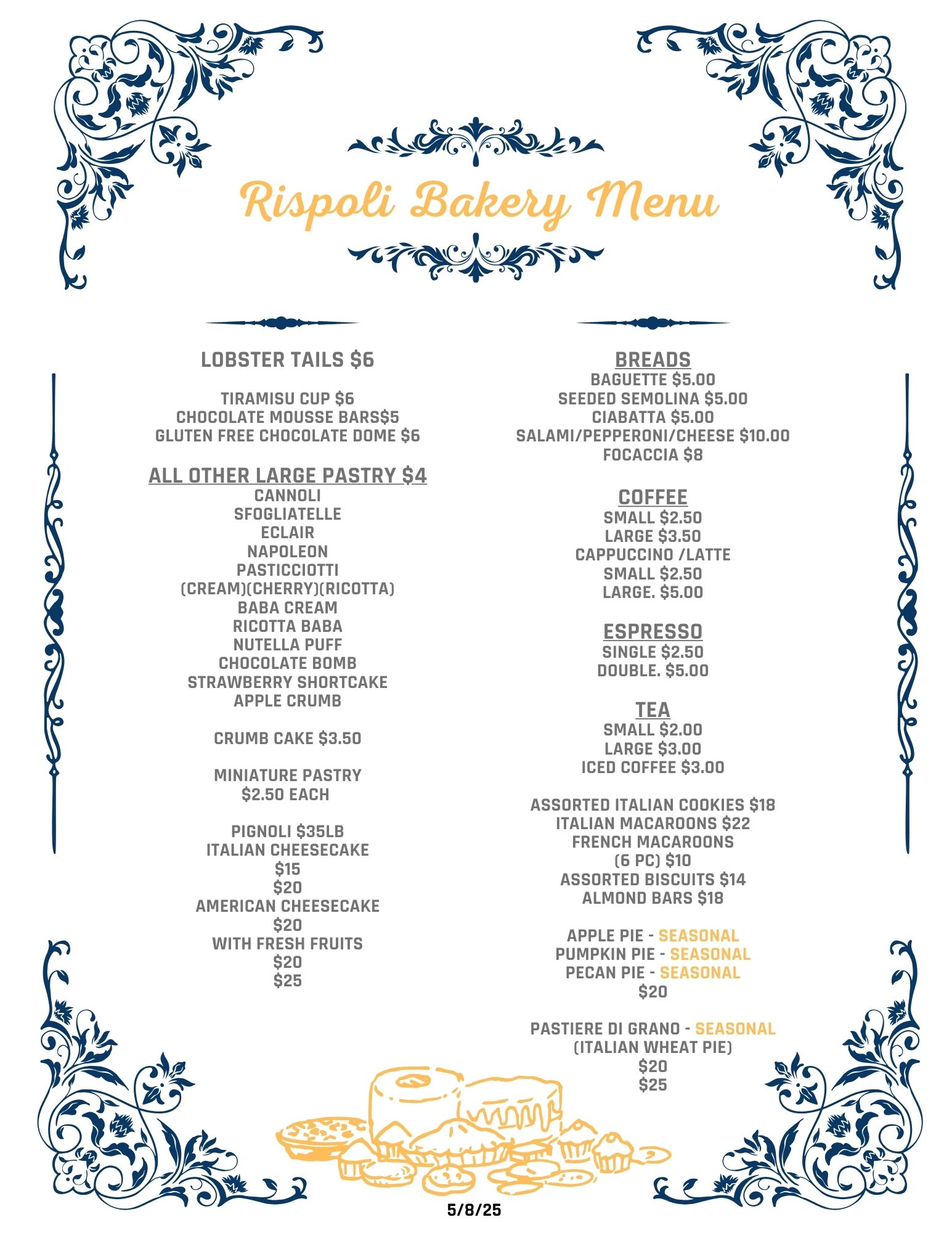 Rispoli Menu 58025 2
